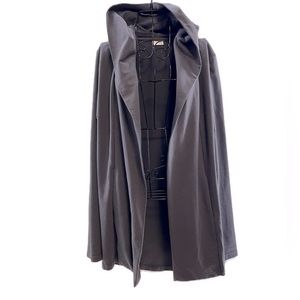 TINTED Women’s Gray Hooded Athleisure 100% Fine Yarn Tunic Length, Size Medium